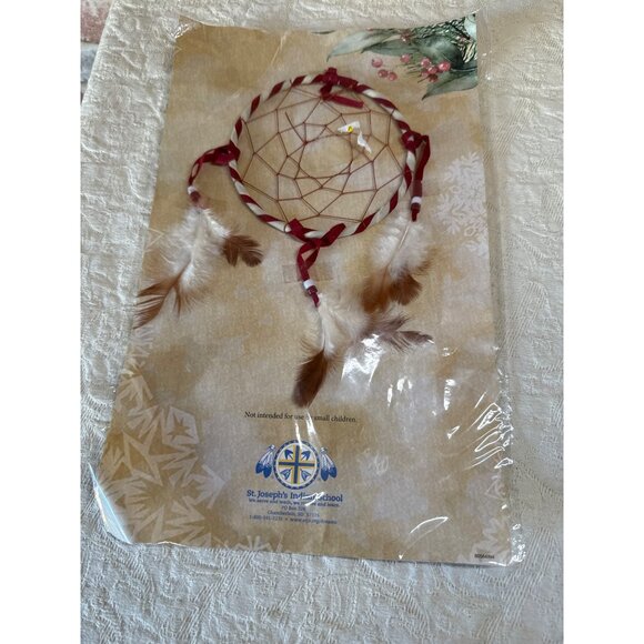 Legend Of The Dreamcatcher Set Of 4 By St. Josephs Indian School Feather & Bead - Picture 2 of 16